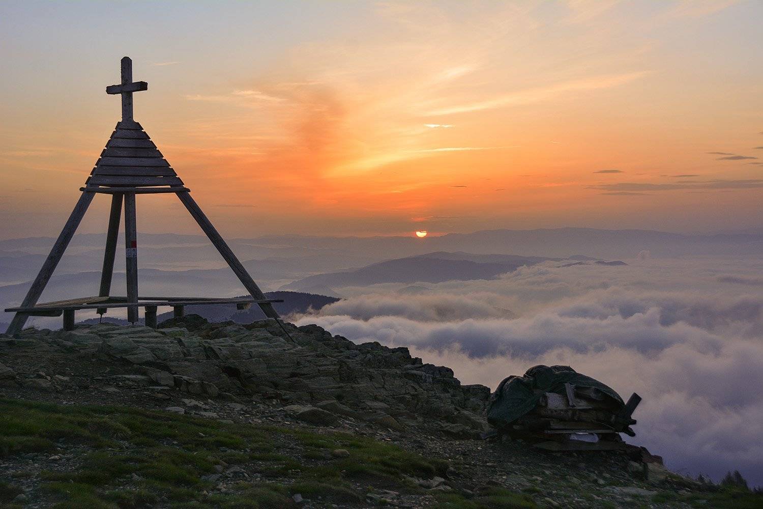 рассвет, горы,альпы, солнце, Дмитрий Колисниченко