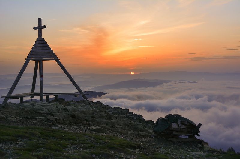рассвет, горы,альпы, солнце Высота моя! фото превью