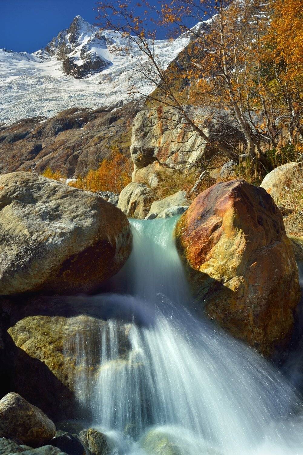 горы осень домбай ручей алибек, Александр Жарников