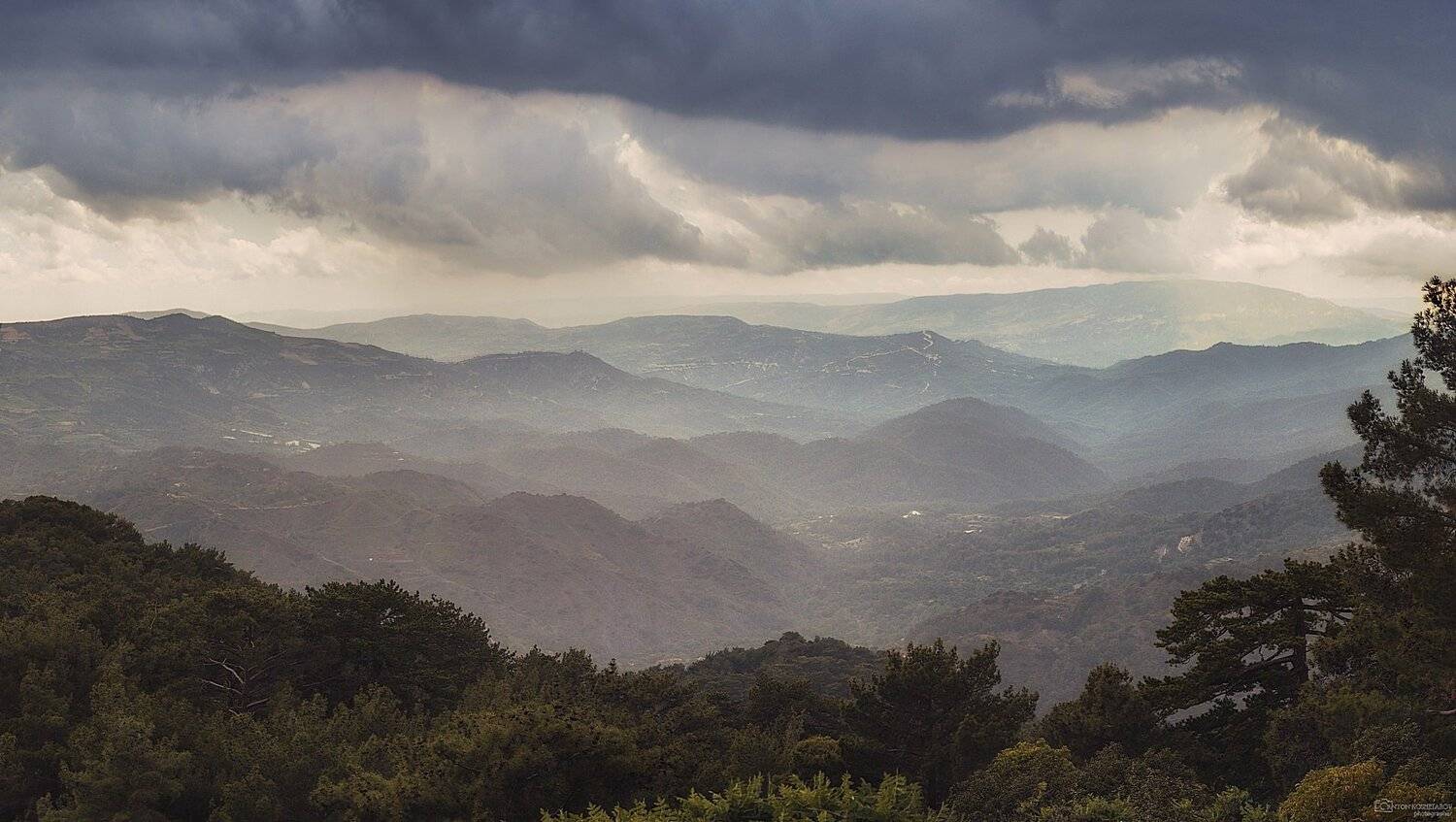 горы,кипр,тучи,пасмурно,путешествие, Антон Кошетаров