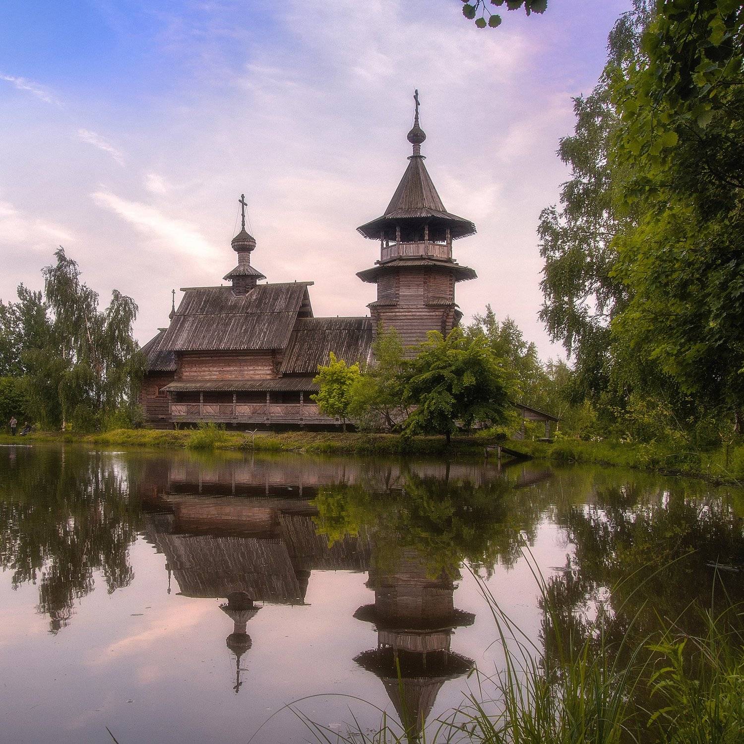 лето,храм,природа,пруд,небо,вера,православие,церквушка,россия,путешествие, Павел Ныриков
