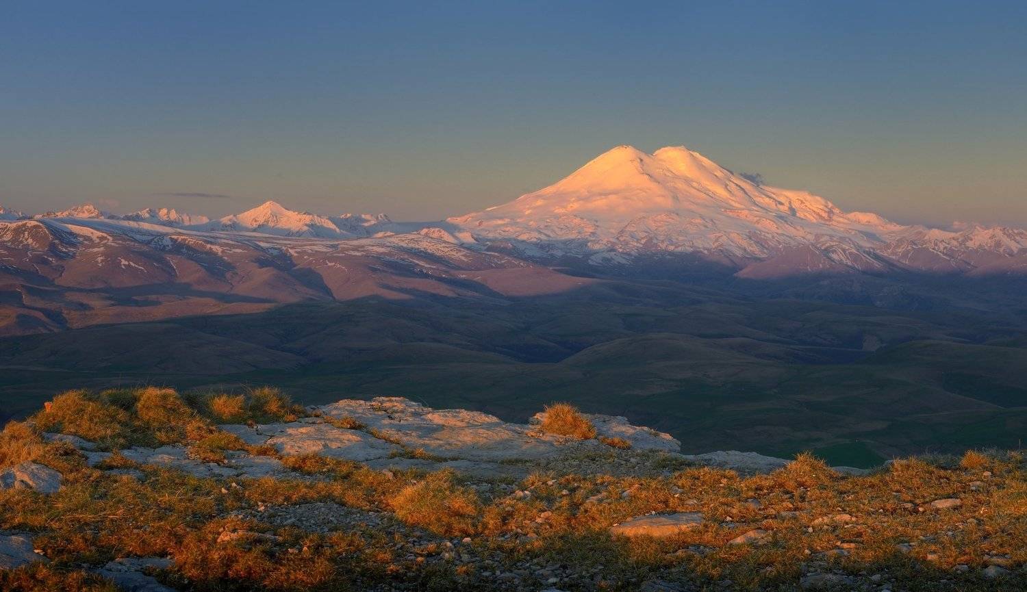 горы лето рассвет эльбрус канжол, Александр Жарников