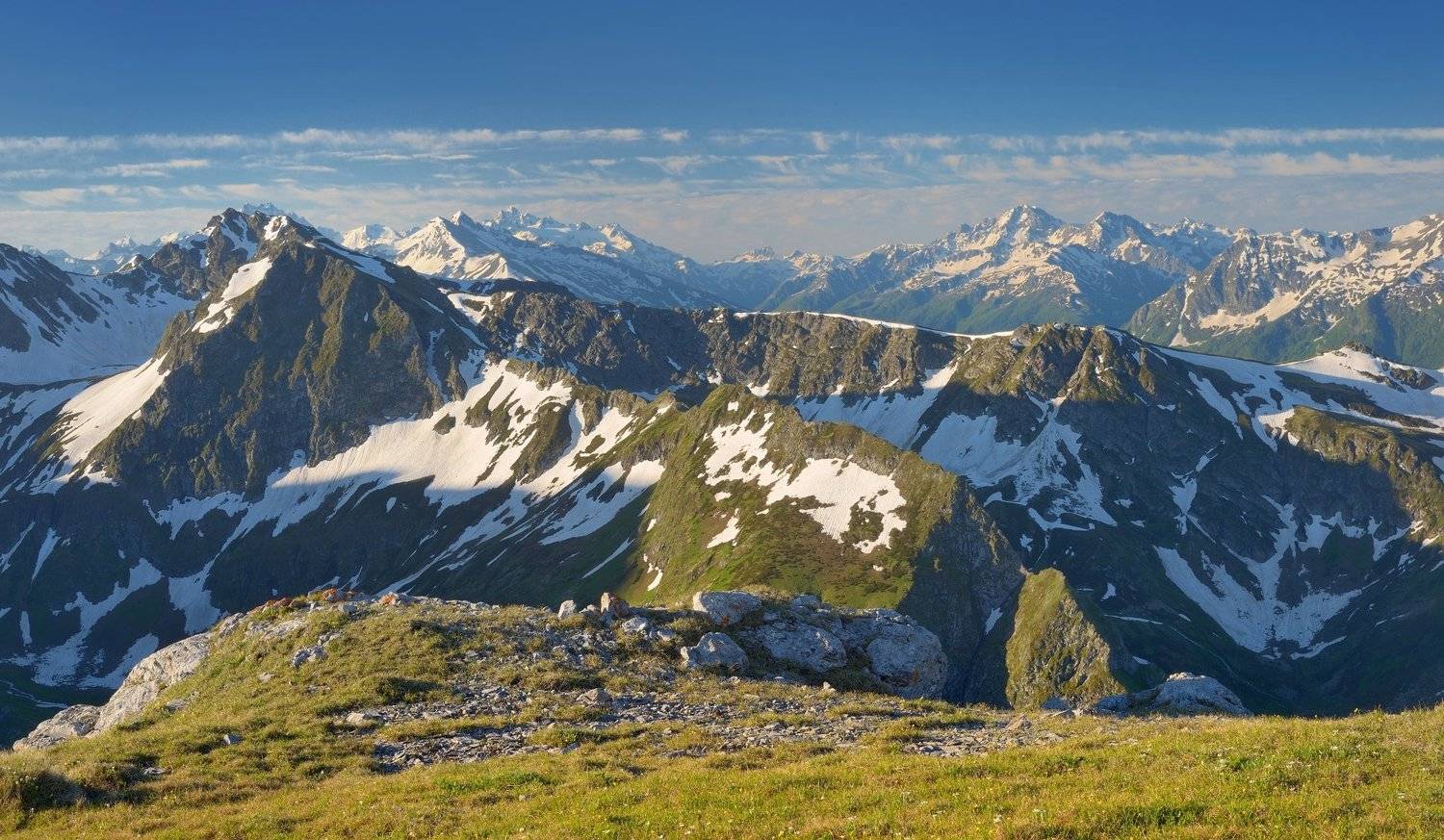 горы лето рассвет, Александр Жарников