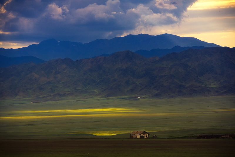 Закат, горы, Казахстан, музыка, болеро, Рвель Болеро заката. фото превью