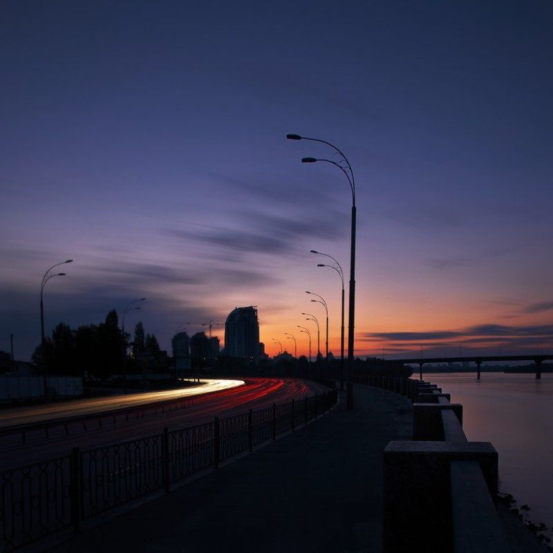 город,киев,nd1000 Закатные огни ... фото превью