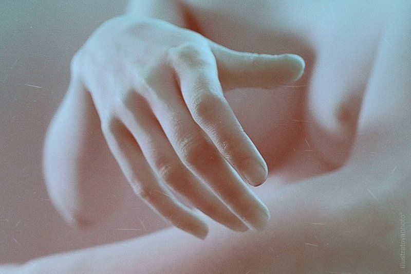 Touching hands фото превью