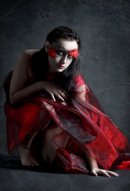 огонь,девушка, студия огонь фото превью