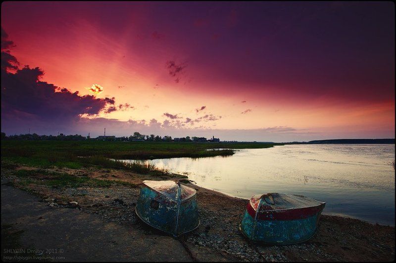 Dawn on the river фото превью