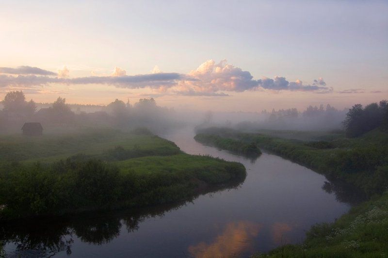 река,вечер,ночь,лето,оредеж Лето фото превью