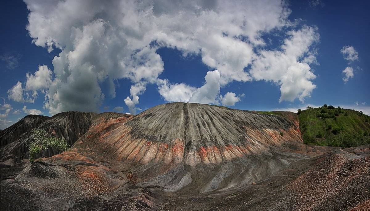 шахта, лето, террикон, Петриченко Валерий