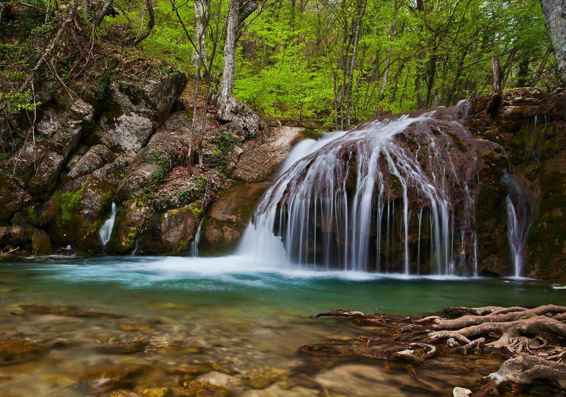 крым, украина, генеральское, река, улу, узень, хап, хал, деревья, весна, зелень, пейзаж, Александр