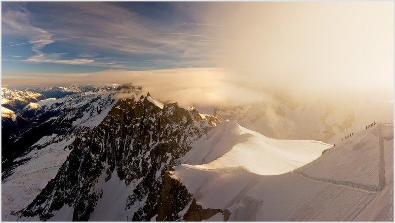 франция, горы, альпинизм, шамони, свобода, лыжи, фрирайд, сноуборд, долина, рассвет Мечта фрирайдера фото превью