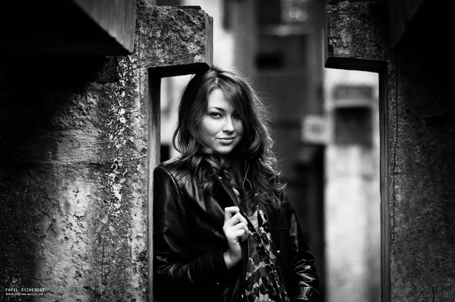 девушка, портрет, черно-белое, Павел Рыженков