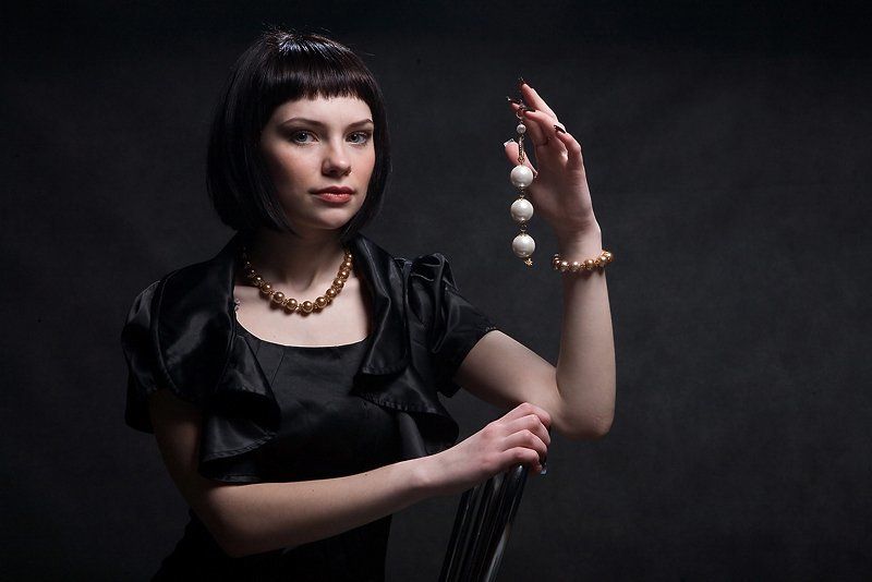 девушка с жемчужной сережкой фото превью