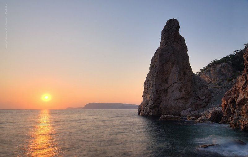 парус, закат, мыс айя  фото превью