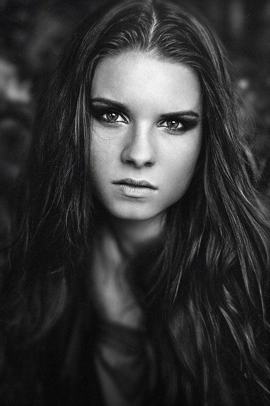 eyes, look, portrait, fashion, bw, dmitry alekseyev, woman, face  фото превью