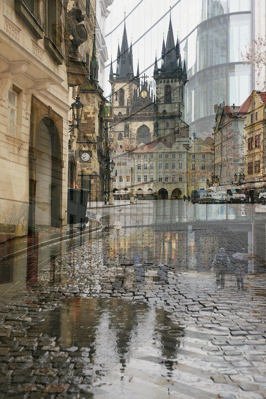 прага, город, геометрия  фото превью