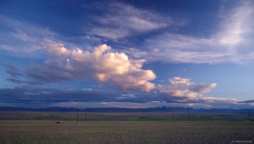 Вечер в Чуйской степи