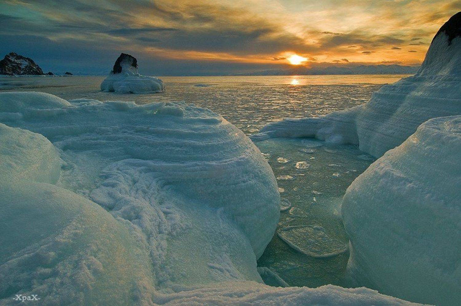 магадан, лед, зима, Иван Кислов