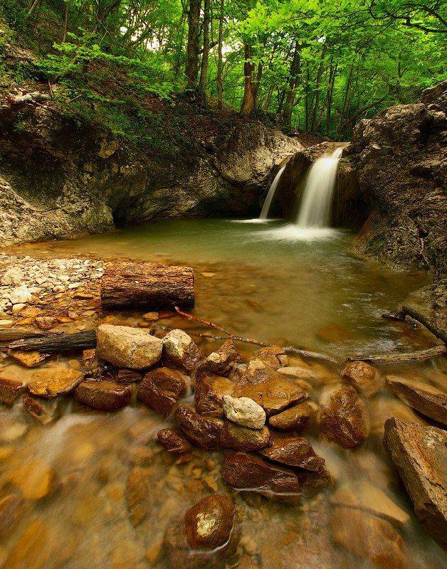 купель молодости, водопад, крым, Виталий Башкатов