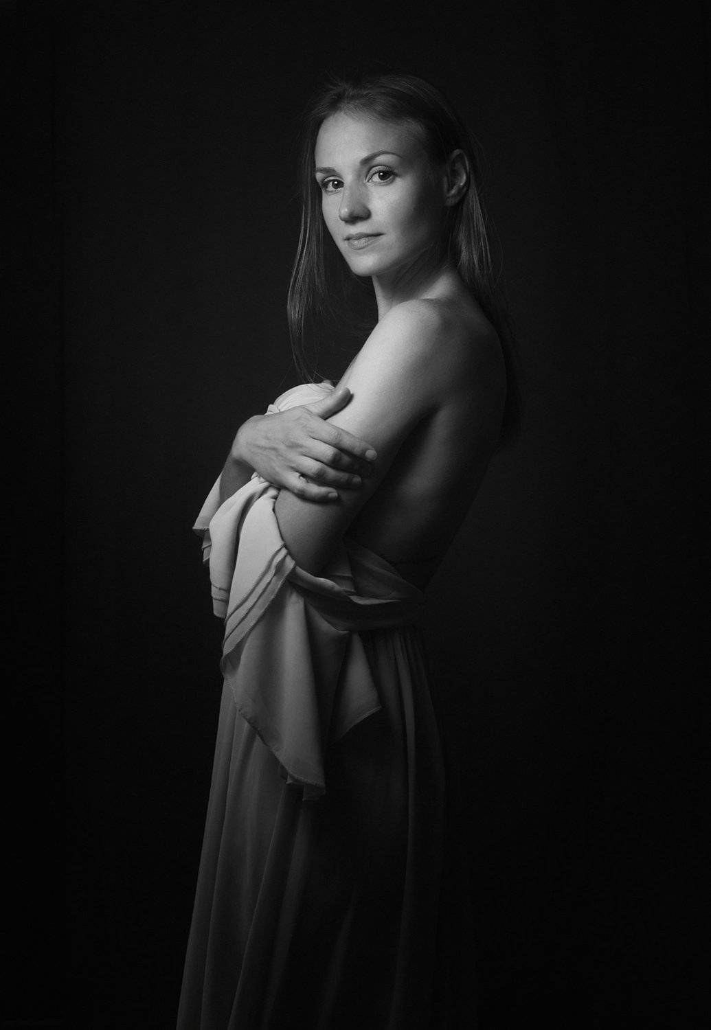 портрет,жанровый портрет , женщина, черно -белое, Natalia Kholodova