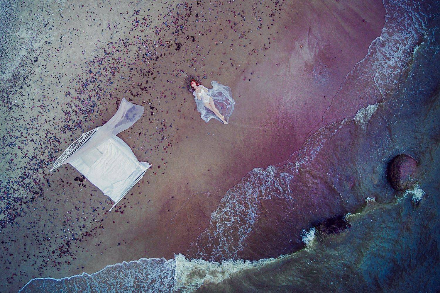 woman, portrait, natural light, art, drone, sea, Руслан Болгов (Axe)