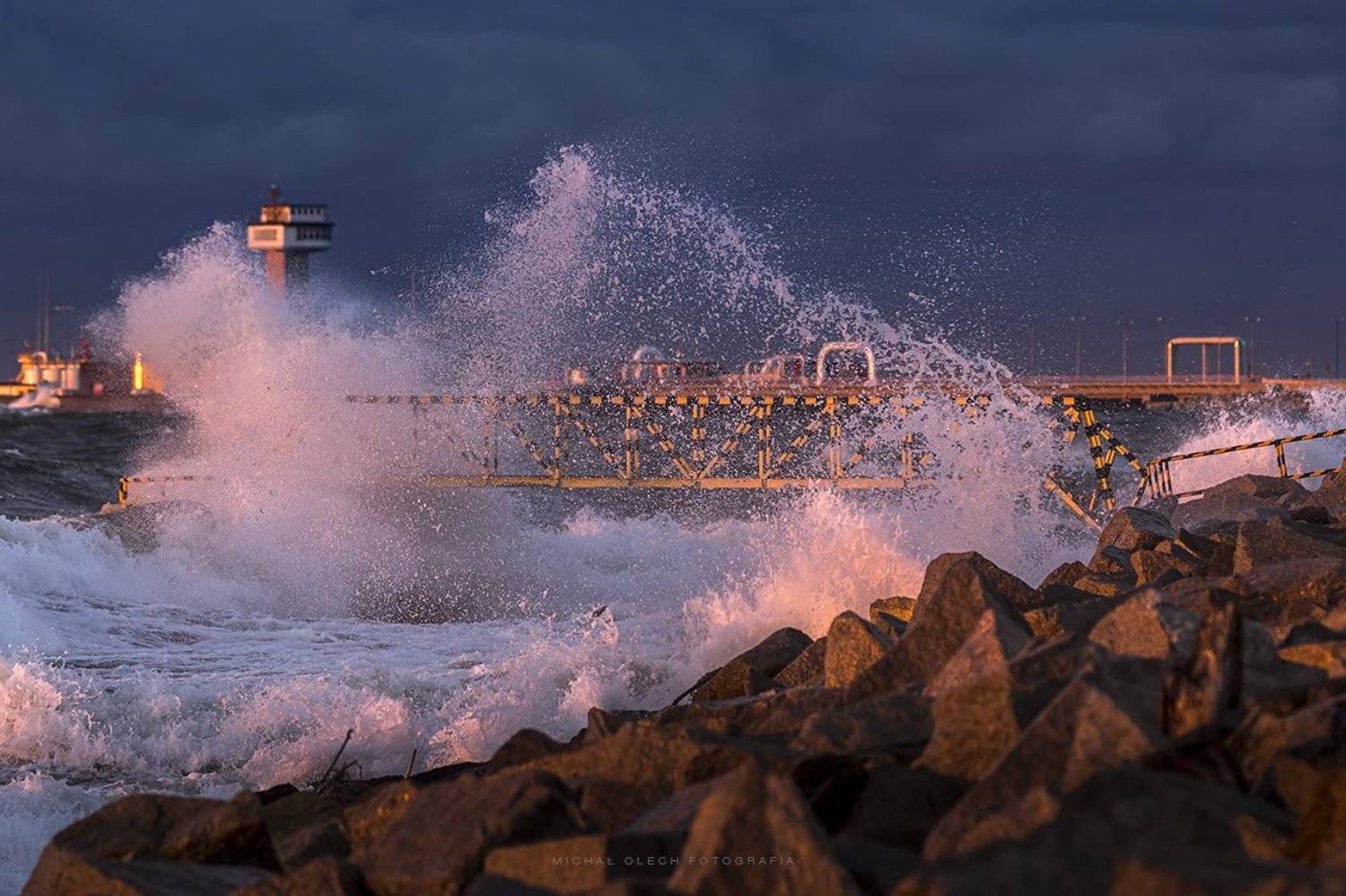 Baltic Sea, Poland, море, шторм, Michal Olech