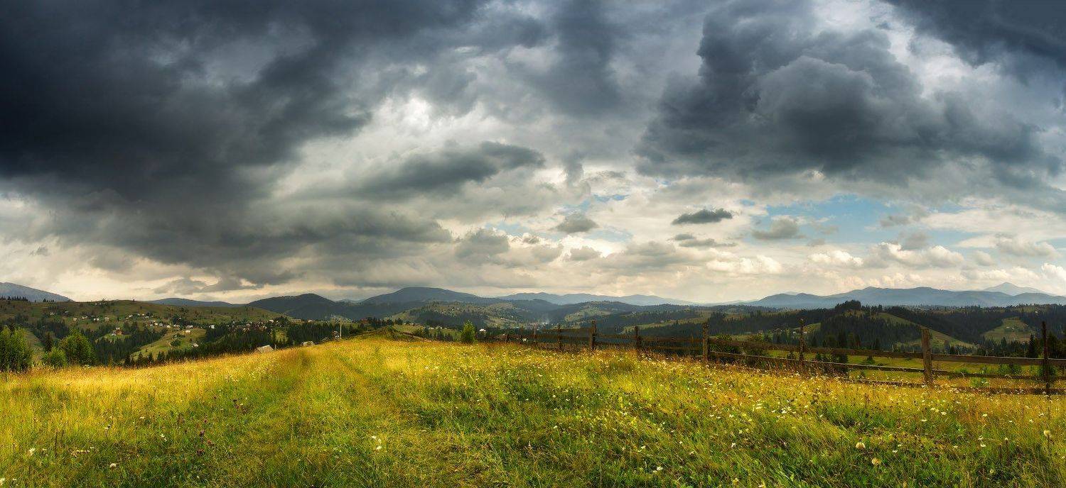 горы, гроза, дождь, июль, карпаты, лето, Вейзе Максим