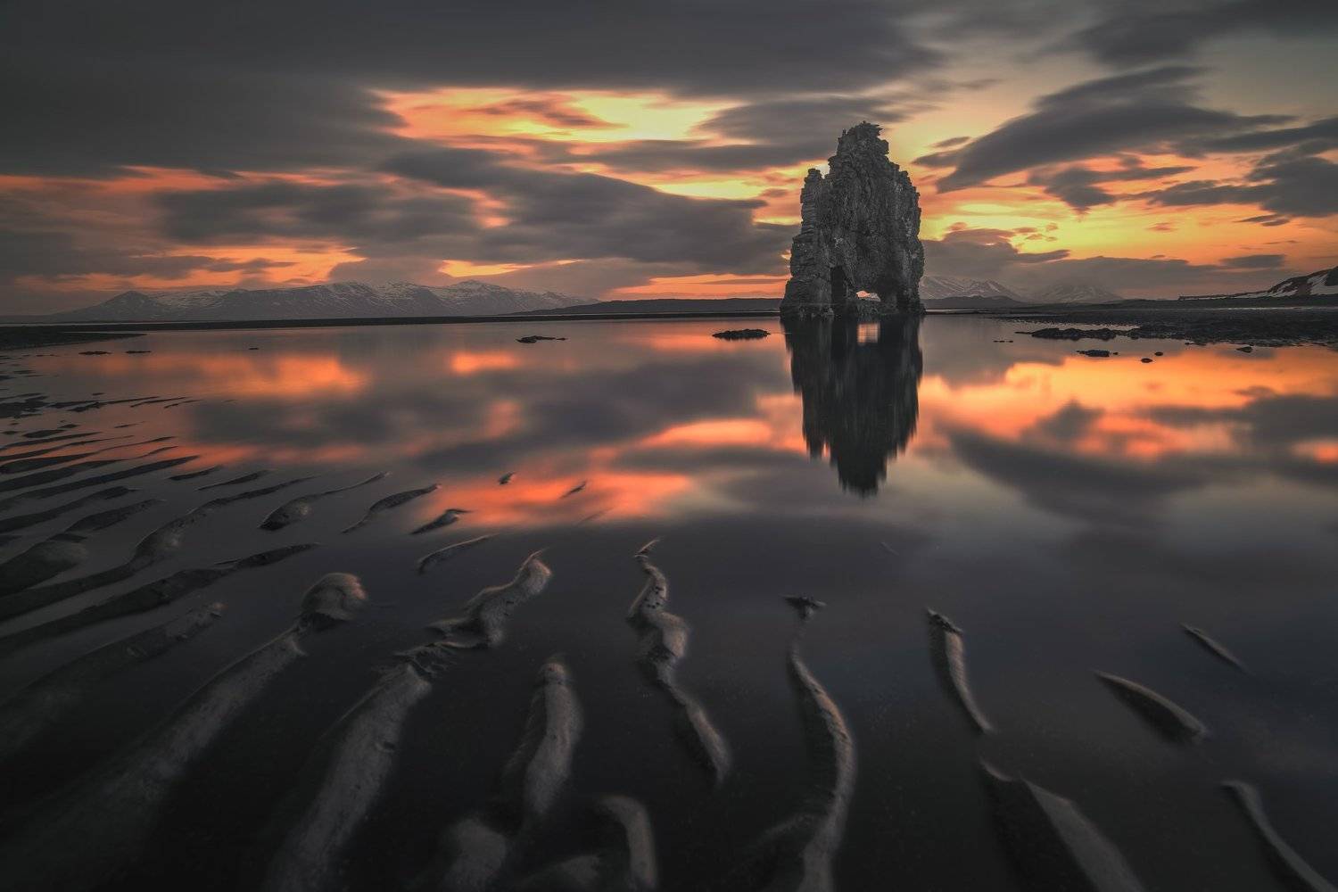 hvitsekur,iceland,sunset,rock,sand,dramatic sky,travel,zeiss,lee filters,long exposure, Felix Ostapenko