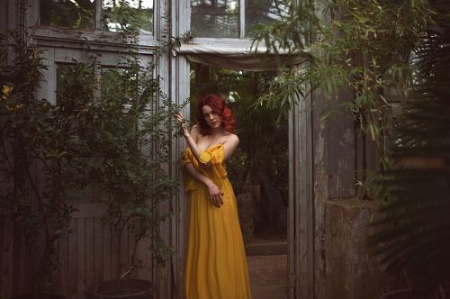 В оранжерее