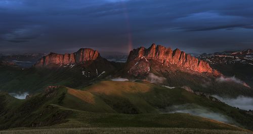 Радуга на закате