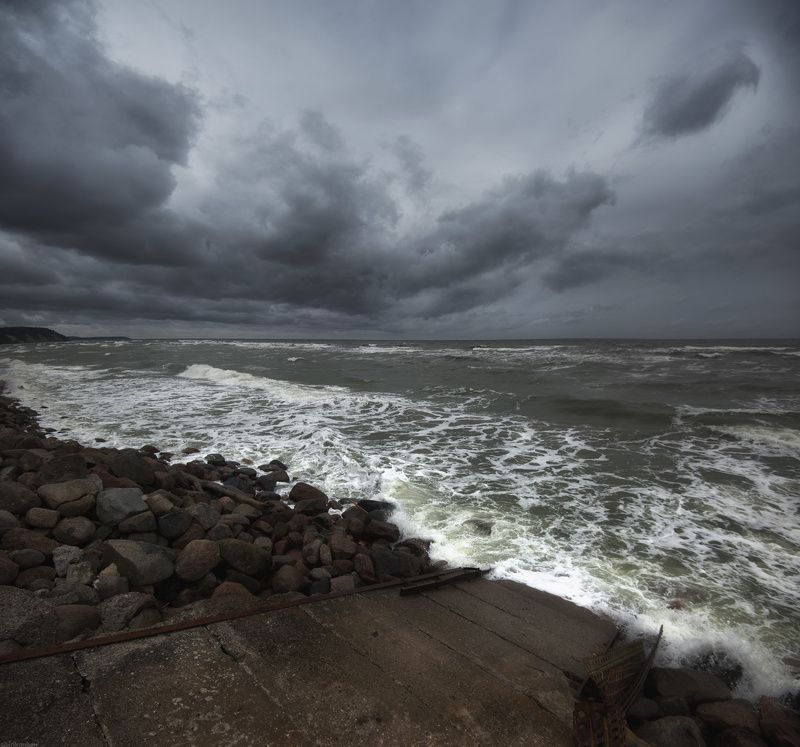 небо море пейзаж  / Хмурое балтийское небо / фото превью