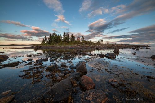 Тихий вечер на Белом море.