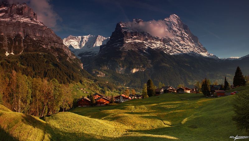 swiss,швейцария,grindelwald Деревушка фото превью
