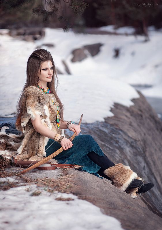 savage, snow, winter, mountains, tribe, fur, снег, зима, горы, племя savage фото превью