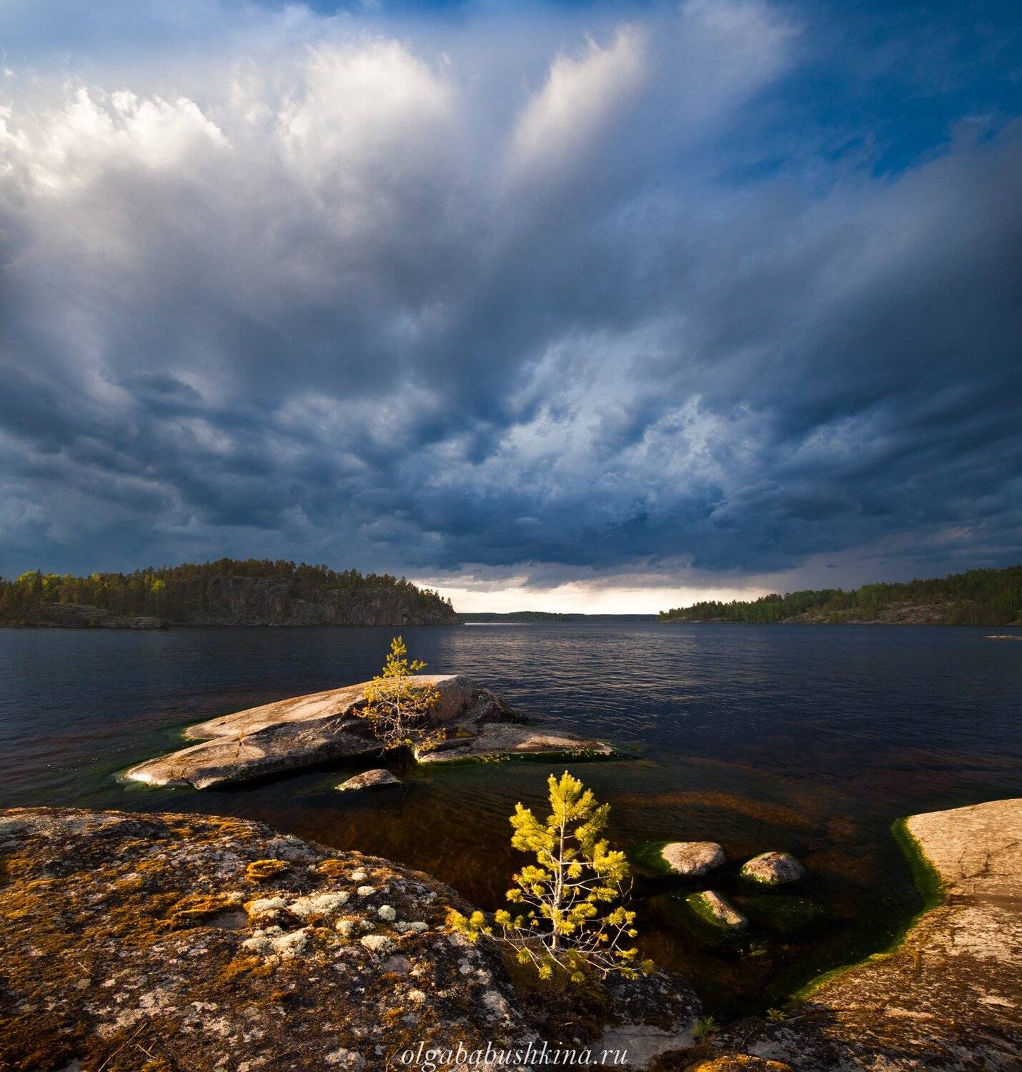 Ладога, лето, гроза, Ольга Бабушкина