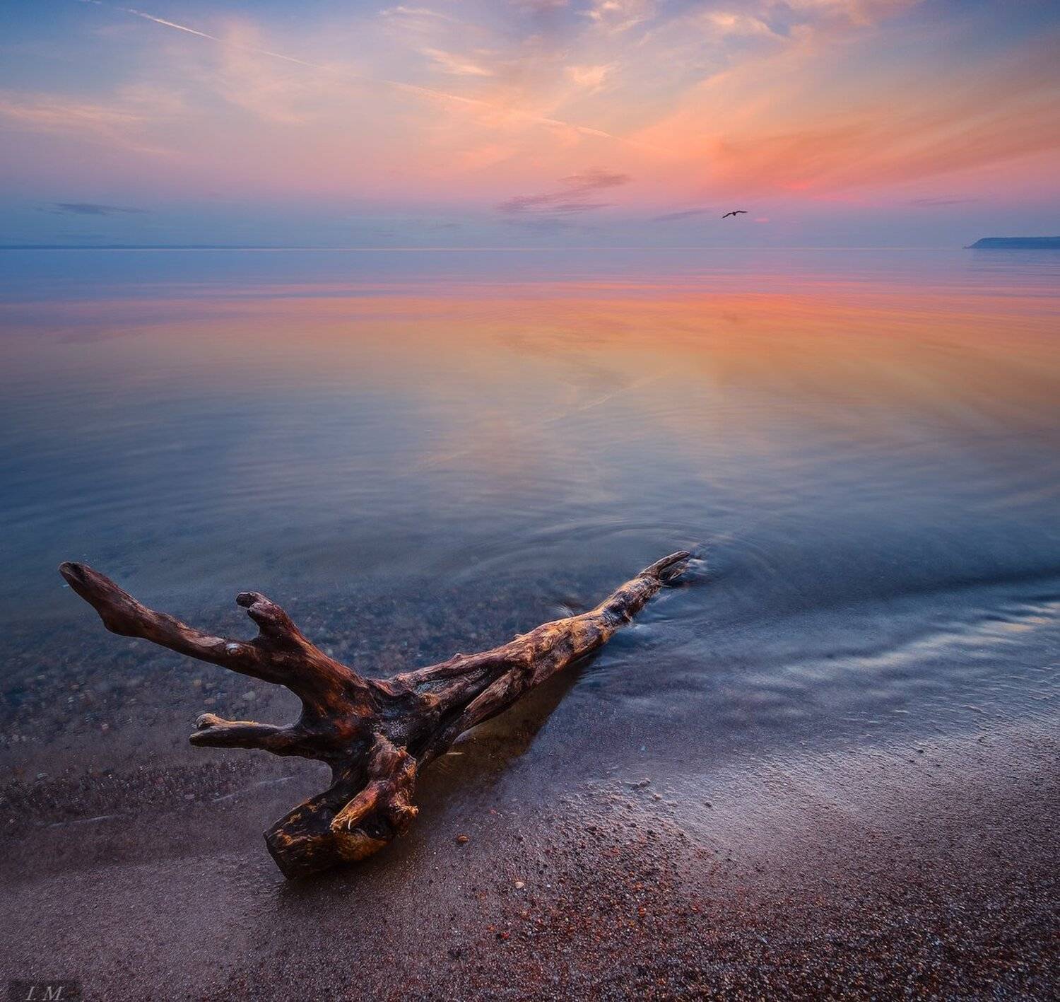 море, закат, покой, берег, вечер, sea, coast, evening, water, rest, Ivan Maljarenko