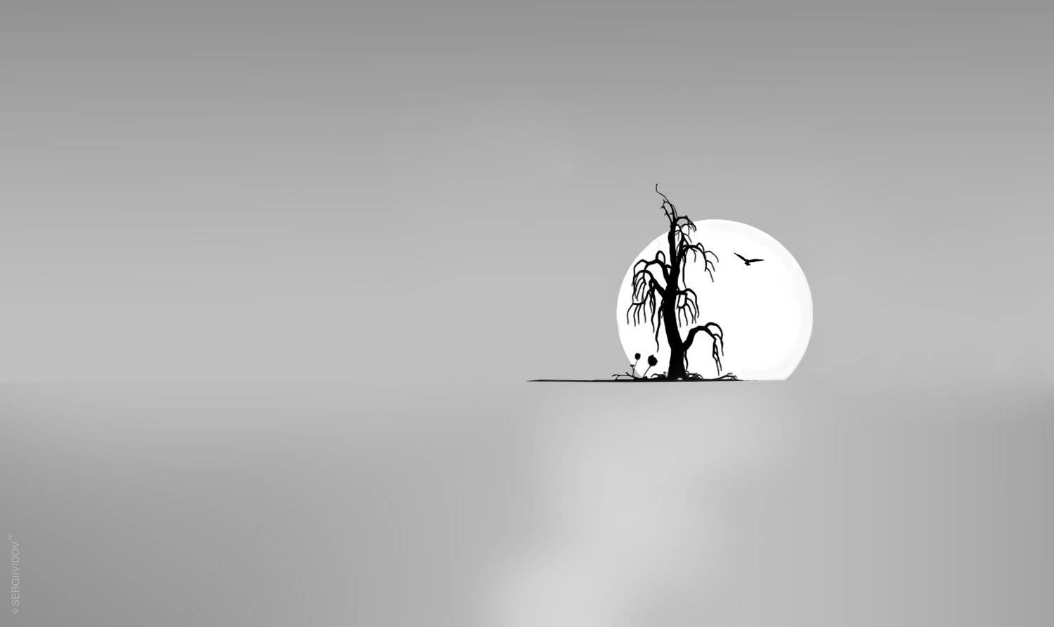 солнце, дерево, пейзаж, Sergii Vidov