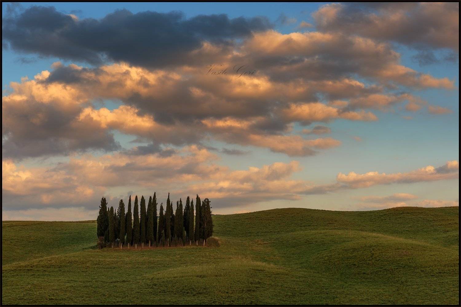 italy,san quirico d\'orcia,italia,италия,кипарисы,тоскана,облака,toscana,лето,tuscany,cipressi., Василий Гори