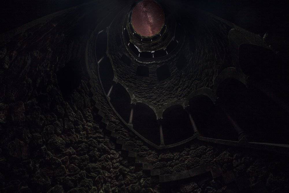 португалия, колодец, ночь, млечный путь, пейзаж, Aleksandr Kljuchenkow