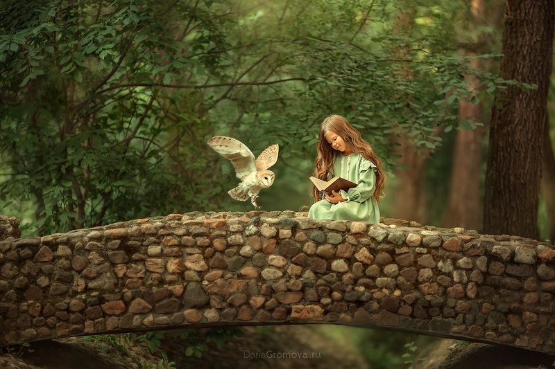 боке, натюрморт, дарья громова, фотография, фото, фотоарт, фотограф, закат, портрет, детский портрет, дети, ребенок, сова, лето, парк Лесные сказки фото превью