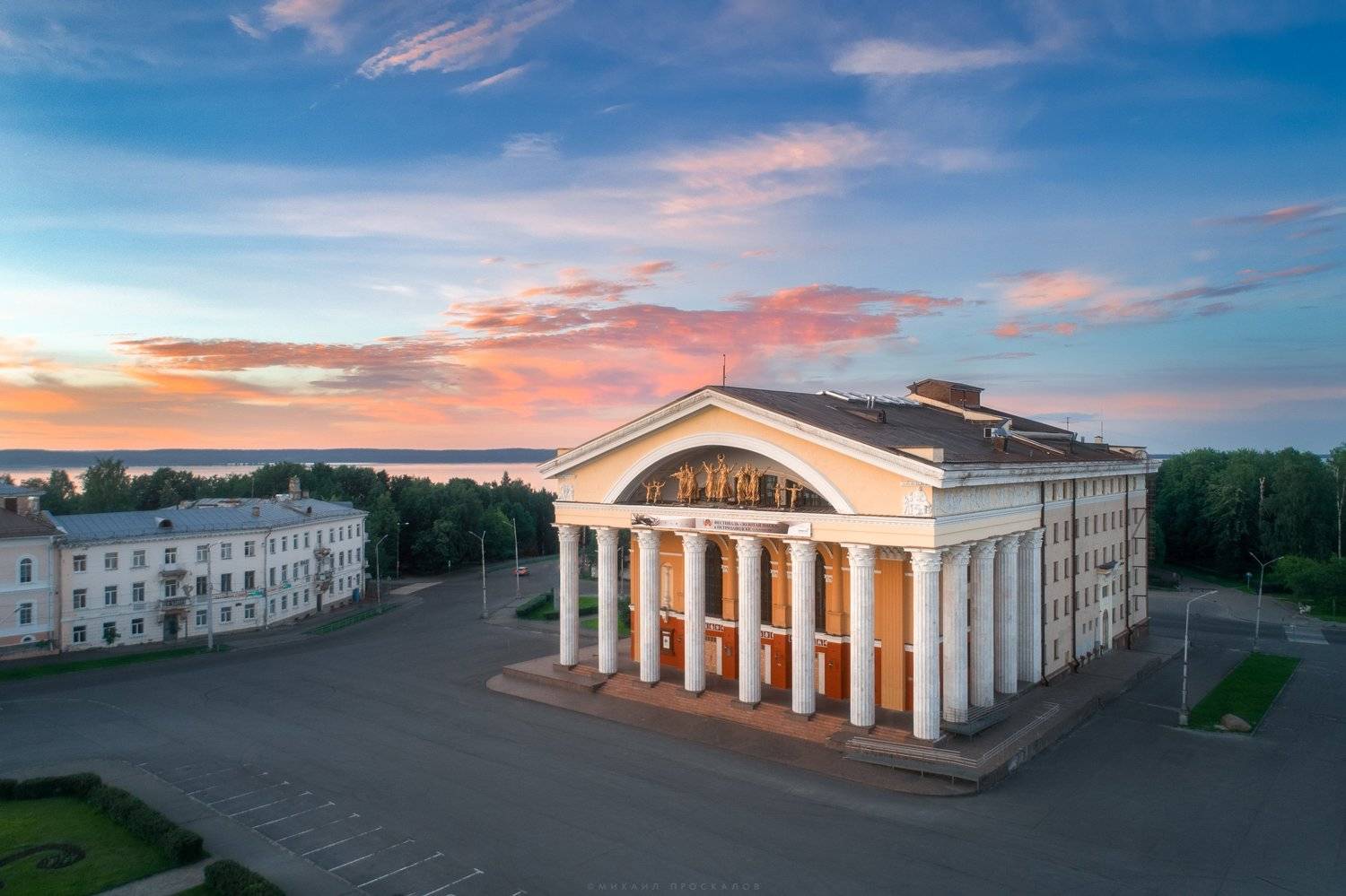 Аэросъемка, архитектура, закат, Михаил Проскалов