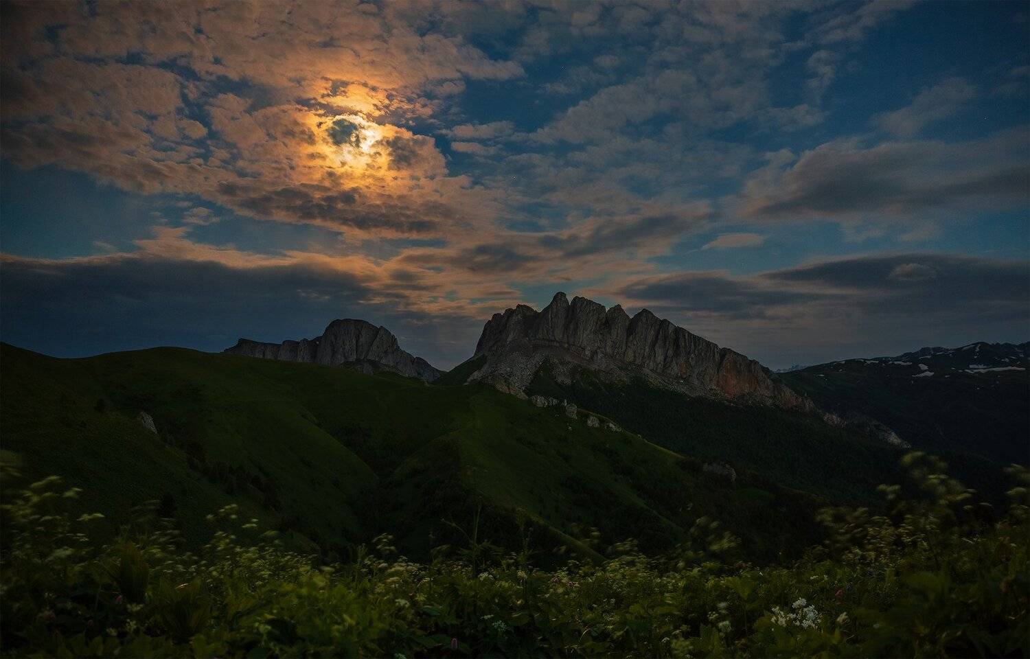 западный кавказ ачешбок полнолуние июнь, Николай Мысливцев