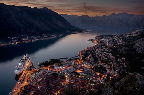 Классический вид на Котор