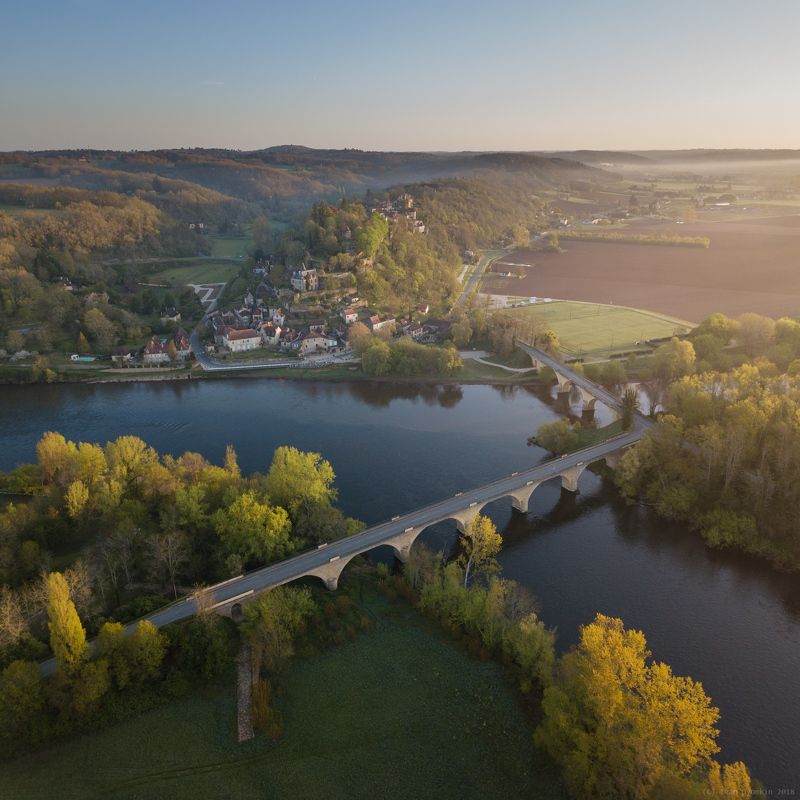 Утро у деревни Limeuil фото превью