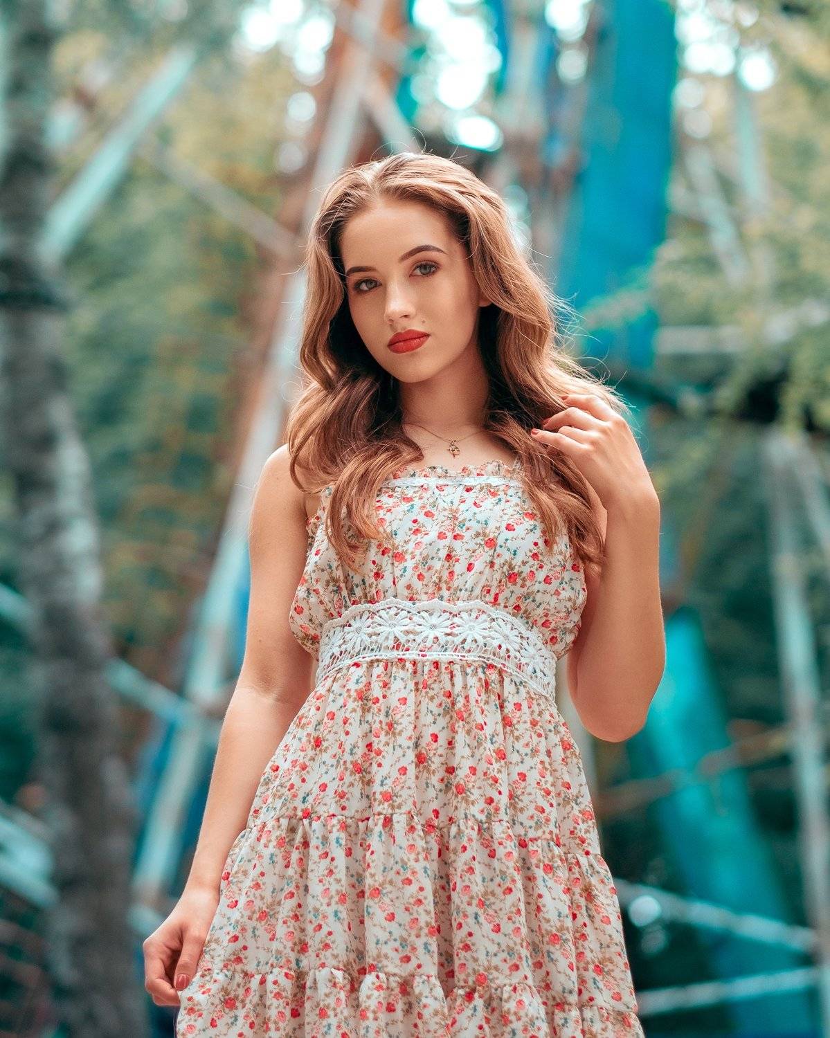 girl, young, pretty, park, summer, Saulius Ke