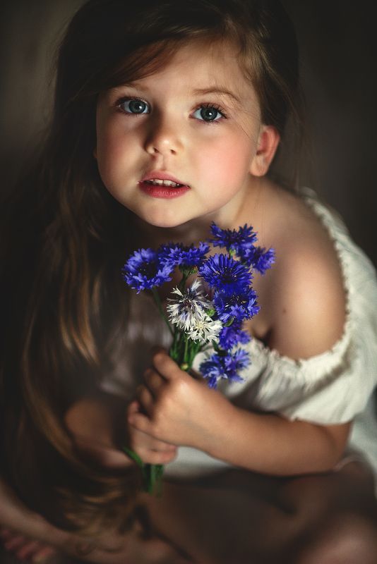 потрет, девочка, малышка, красивая малышка, детский портрет, эмоции  фото превью
