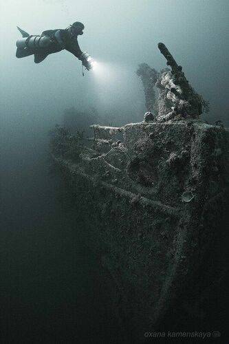 SS Rosalie Moller. Нос корабля.