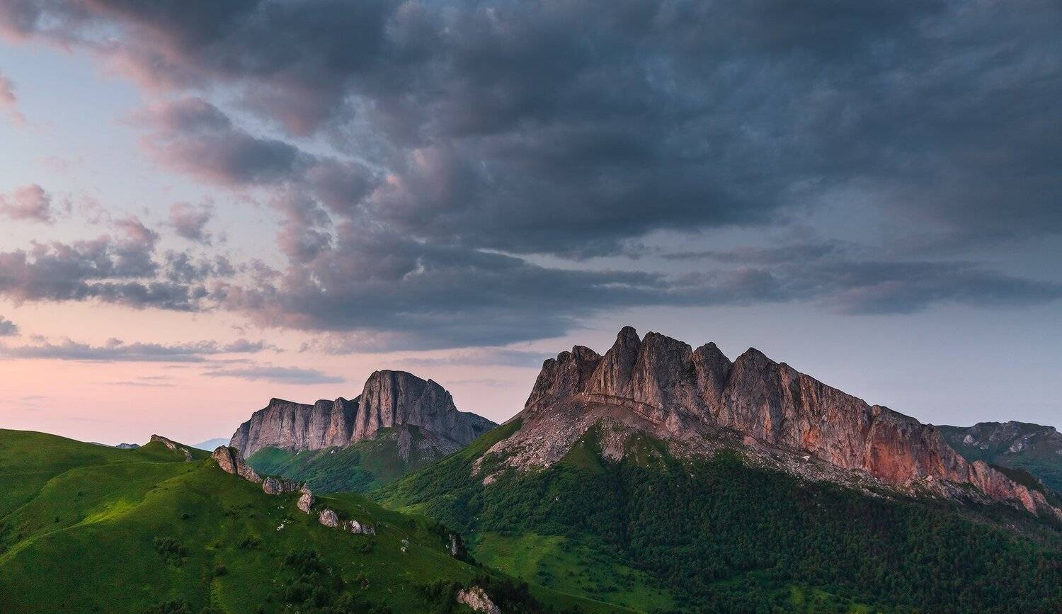 западный кавказ ачешбок утро июнь, Николай Мысливцев