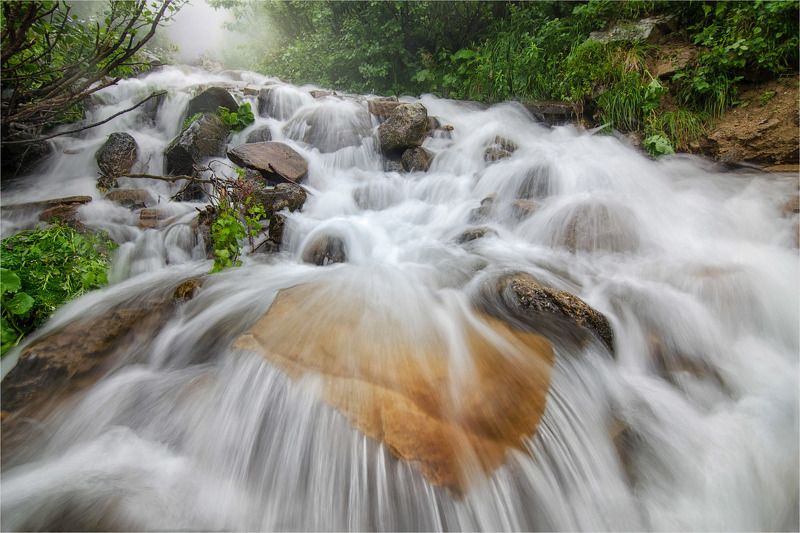 carpathians heart waterfall fog Carpathian heart фото превью